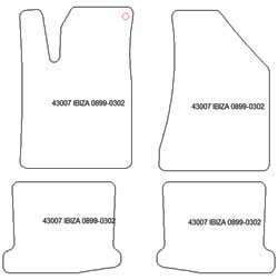 Fußmatten MDM One für Ibiza II 1999-2002