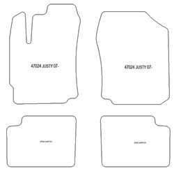 Fußmatten MDM One für Justy IV 09.2007-2011