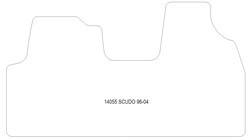 Fußmatten MDM One für Scudo van 1997-2006
