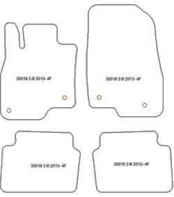 Fußmatten MDM One für 3 III 09.2013-02.2019