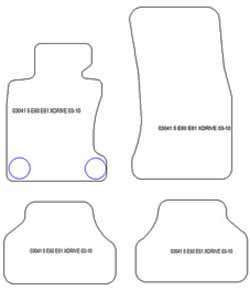 Fußmatten MDM One für 5er (E61) X-Drive 07.2003-02.2010