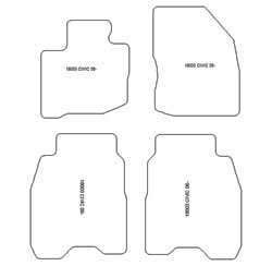 Fußmatten MDM One für Civic VIII 2006-02.2012