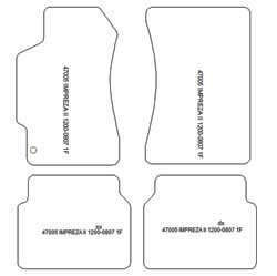 Fußmatten MDM One für Impreza II 12.2000-09.2005