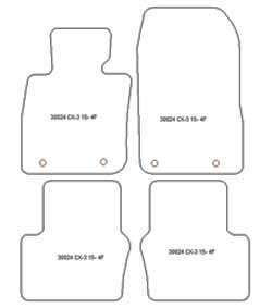 Fußmatten MDM One für CX-3 06.2015-12.2021