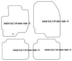 Fußmatten MDM One für Colt 5 Turen 2004-2008