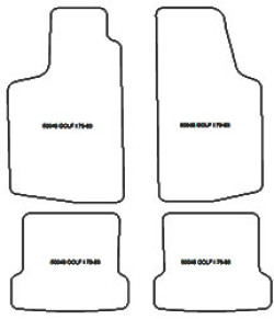 Fußmatten MDM One für Golf 1 1979-1983