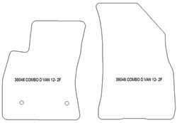Fußmatten MDM One für Combo D van 01.2012-12.2017