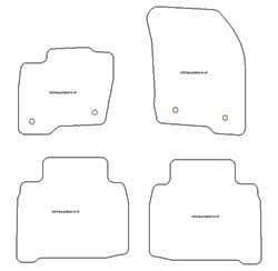 Fußmatten MDM One für S-Max 7 Sitze 09.2015-
