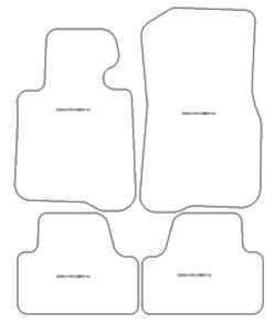 Fußmatten MDM One für 4er (F33) Cabrio 2014-2021