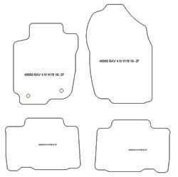Fußmatten MDM One für RAV4 IV (auch Hybrid) 2016-12.2018