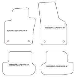 Fußmatten MDM One für New Beetle Cabrio 2011-