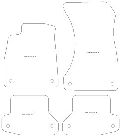 Fußmatten MDM One für A5 (F53) Coupe 10.2016-02.2020