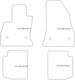 Fussmatten fuer Fiat 500L 06.2017- MDM One