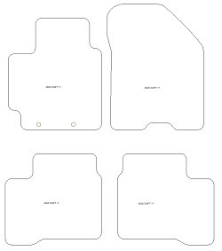 Fussmatten fuer Suzuki Swift V auch Hybrid 05.2017-03.2024 MDM One