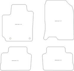 Fussmatten fuer Hyundai Kona Diesel/Benzin/Mild Hybrid 48V 11.2017-08.2023 MDM One