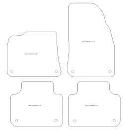 Fußmatten MDM One für Cayenne III / Cayenne Coupe (auch E-Hybrid) 11.2017-