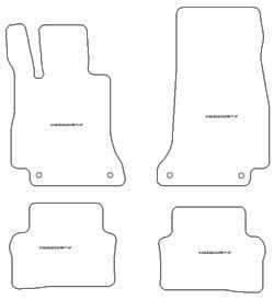 Fussmatten fuer Mercedes CLS (C257) Coupe 2018-08.2023 MDM One
