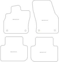 Fußmatten MDM One für Q3 II (F3) (auch Plug-in Hybrid e TFSI) 2018-