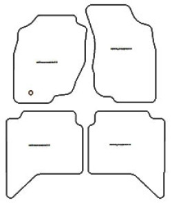 Fussmatten fuer Toyota Hilux KUN26 4 Turen 2006-2011 MDM One