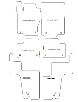 Fußmatten MDM One für GLS (X166) 7 Sitze 2016-2019