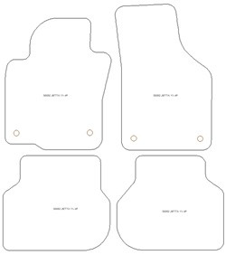 Fußmatten MDM One für Jetta 2011-