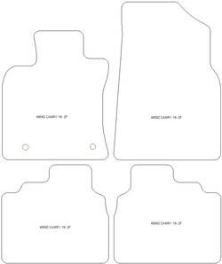 Tappetini auto per Toyota Camry (anche Hybrid) 2019-