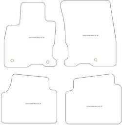 Fußmatten MDM One für Kuga III Plug-in Hybrid 04.2020-