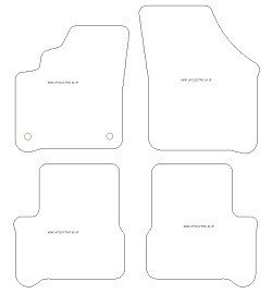 Tappetini auto per Volkswagen e-Up! Electric 2013-