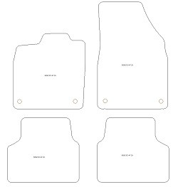Fussmatten fuer Volkswagen ID.3 2020- MDM One