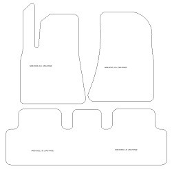 Fussmatten MDM One - Trittschutz aus Teppichboden - schwarze Kanten aus Antirutschbaumwolle
