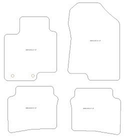 Fussmatten fuer Hyundai i20 (BC3) (auch T-GDI 48V) 10.2020- MDM One