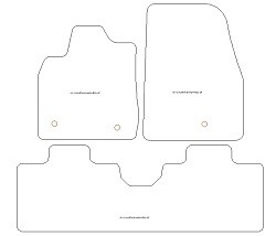 Fussmatten MDM One - Trittschutz aus Teppichboden - schwarze Kanten aus Antirutschbaumwolle