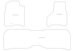 Fussmatten MDM One - Trittschutz aus Teppichboden - schwarze Kanten aus Antirutschbaumwolle