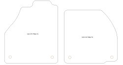 Fussmatten MDM One - Trittschutz aus Teppichboden - schwarze Kanten aus Antirutschbaumwolle