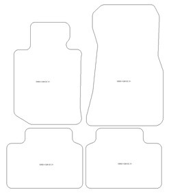 Fussmatten fuer BMW 4er (G26) Gran Coupe 11.2021- MDM One