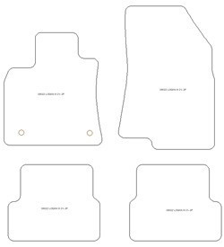 Fussmatten MDM One - Trittschutz aus Teppichboden - schwarze Kanten aus Antirutschbaumwolle