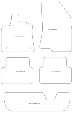 Fussmatten fuer Dacia Jogger 7 Sitze 2022- MDM One