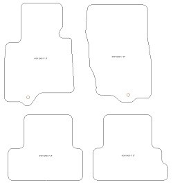 Fussmatten MDM One - Trittschutz aus Teppichboden - schwarze Kanten aus Antirutschbaumwolle