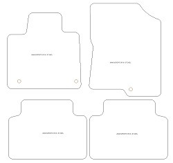 Fussmatten fuer Kia Sorento IV 5 Sitze Diesel 2020- MDM One