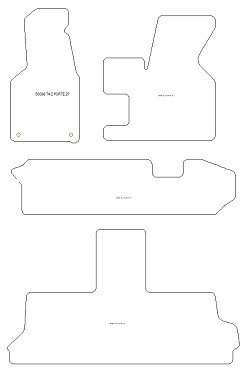 Fussmatten MDM One - Trittschutz aus Teppichboden - schwarze Kanten aus Antirutschbaumwolle