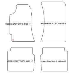 Fussmatten fuer Subaru Outback 1996-09.2003 MDM One