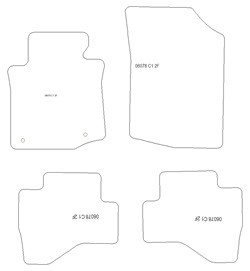 Fussmatten fuer Citroen C5 X (auch Plug-in Hybrid) 05.2022- MDM One