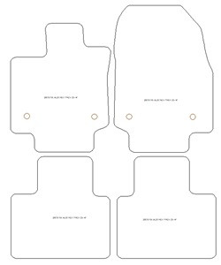 Fussmatten fuer Lexus RX (AL30) Hybrid / Plug-in Hybrid 2023- MDM One