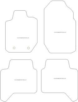 Fussmatten fuer Ford Ranger Raptor 2022- MDM One