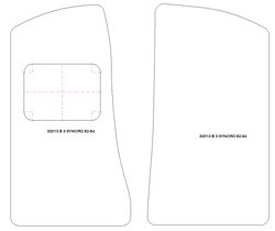 Fussmatten fuer MG B (4) 1962-1965 MDM One