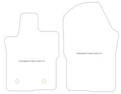 Fussmatten fuer Volkswagen Amarok II Single Cab 2023- MDM One