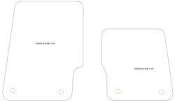 Fussmatten fuer Lotus Exige II - MDM One