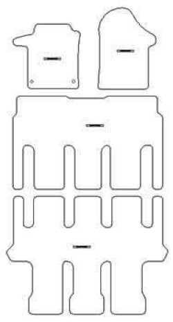 Fussmatten fuer Mercedes Vito / eVito (electric) tourer 2014- MDM One