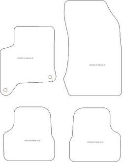 Fussmatten fuer Peugeot 208 Hybrid 09.2023- MDM One