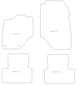 Fussmatten fuer Peugeot 3008 III Hybrid 2024- MDM One